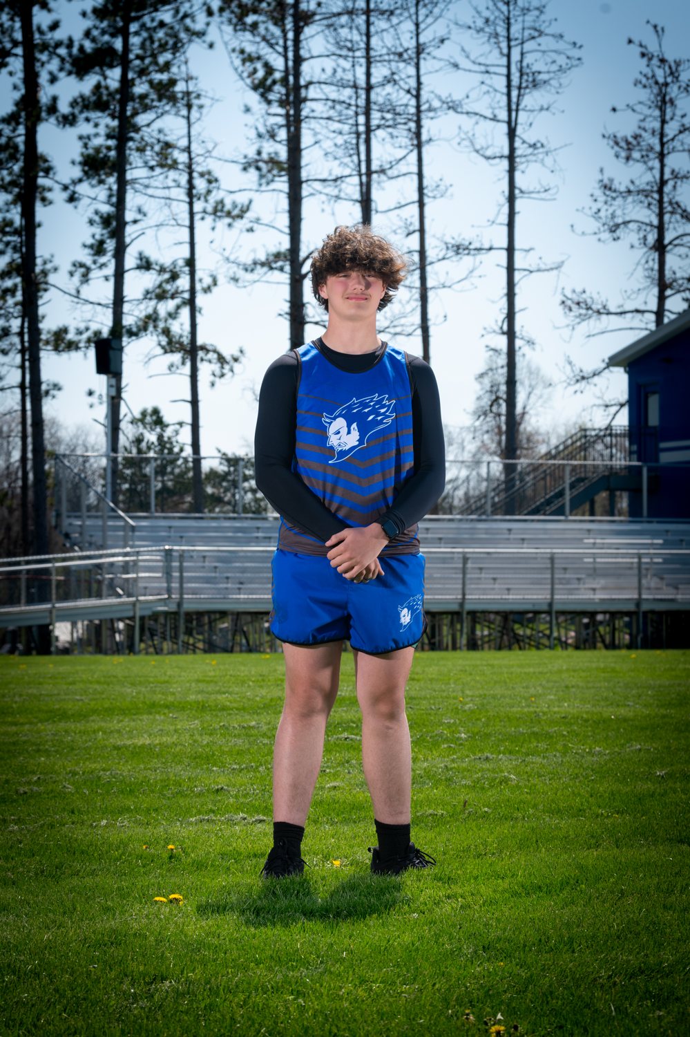 Student athlete portrait delivered yearbook-ready