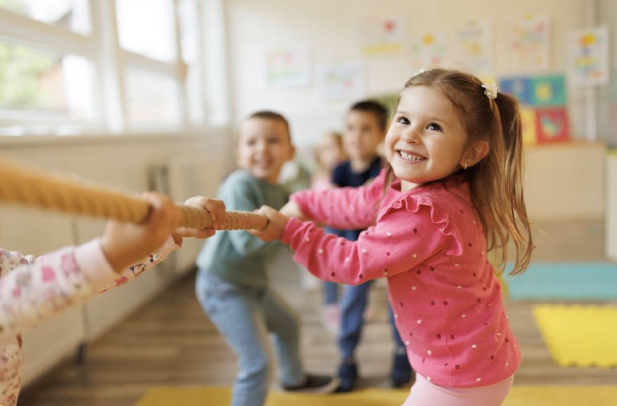 Young children in a preschool classroom — DLS Innovations preschool photography
